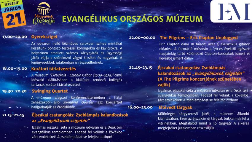 Múzeumok Éjszakája 2025