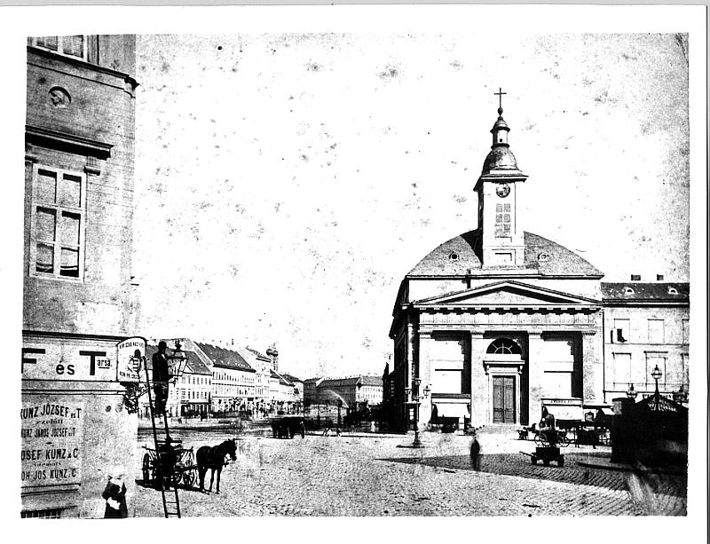 A templom 1866-ban, Klösz György felvétele